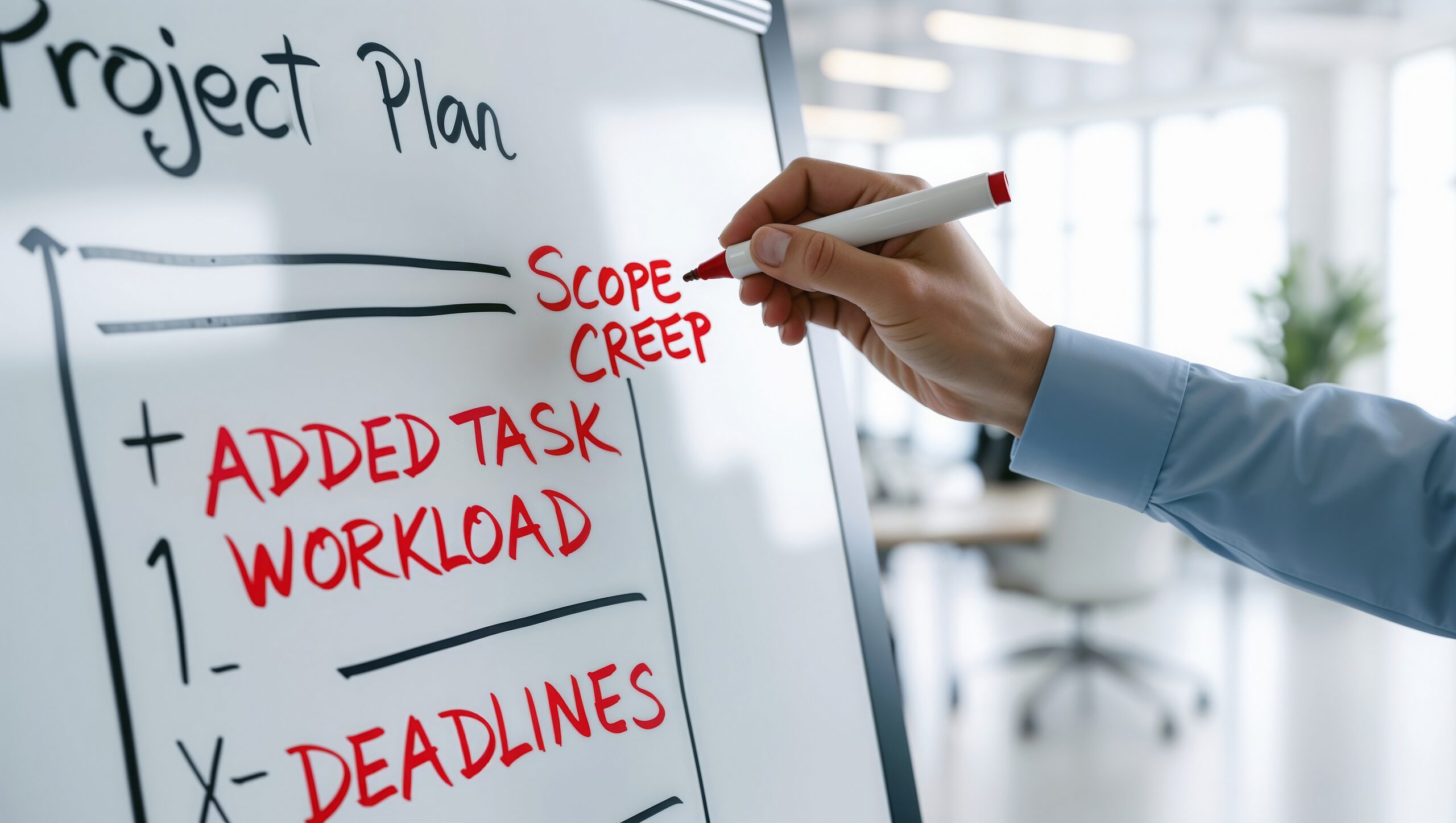 hand drawing on white board