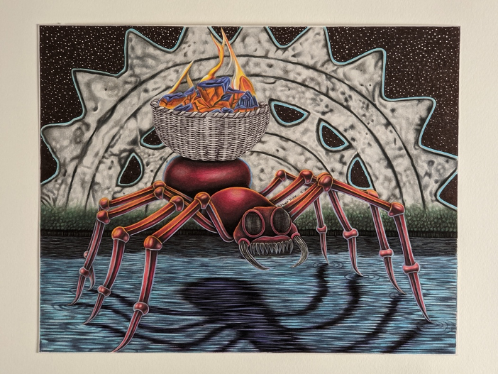 illustration-of-spider-carrying-fire-on-its-back