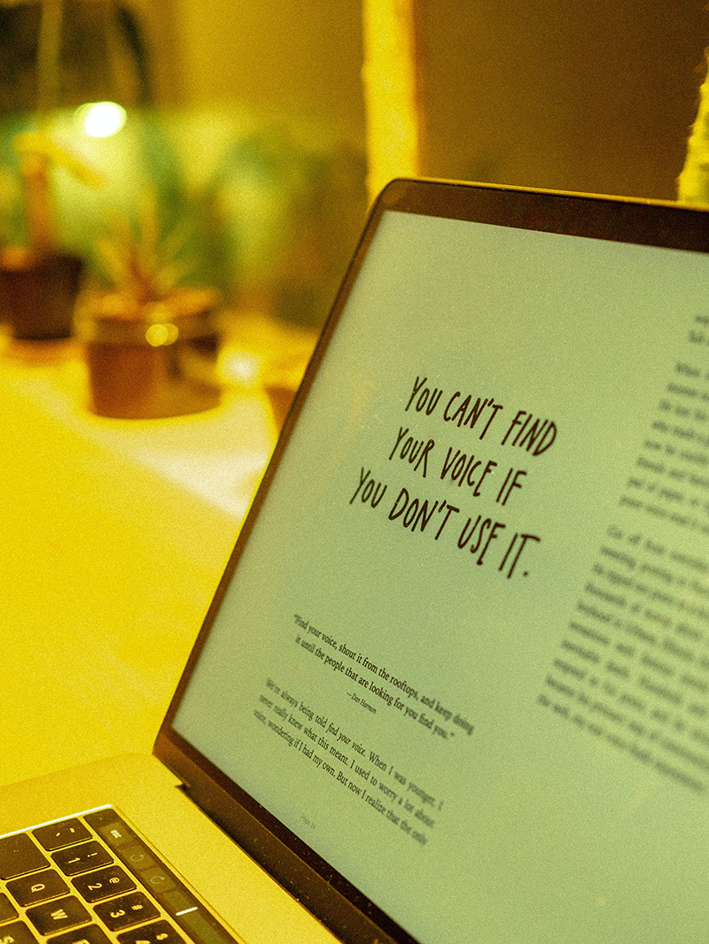 find your voice quote